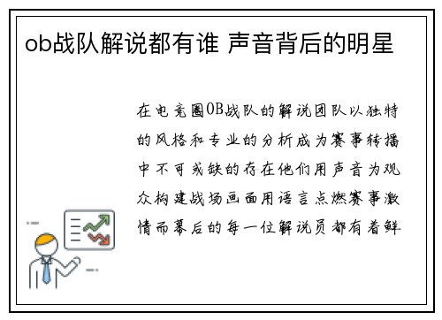 ob战队解说都有谁 声音背后的明星